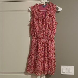 Floral Pink Mini Dress